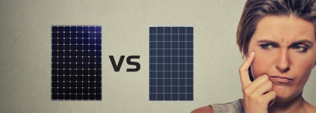 Close up of a high efficiency solar panel